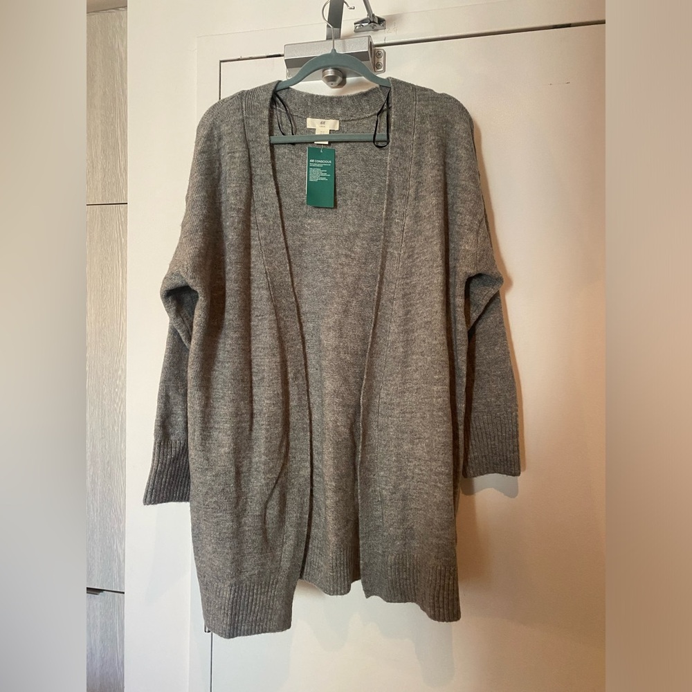 Grey H&M long cardigan